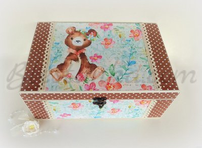 Baby`s Treasures Box "Sweet bear" - big