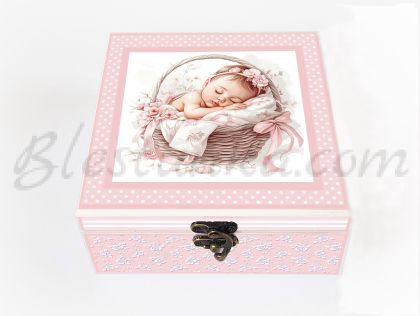 Caja para los tesoros del bebé "Bebé"