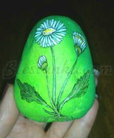 Decorated Stone "Herbaceous"