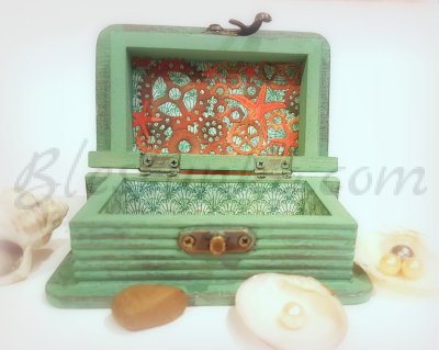 Wooden jewellery box "Seahorse"