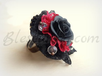 Ring "Graphite color rose"