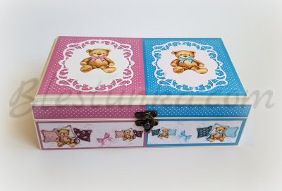 Кутия за бебешки съкровища "Малките мечета" 