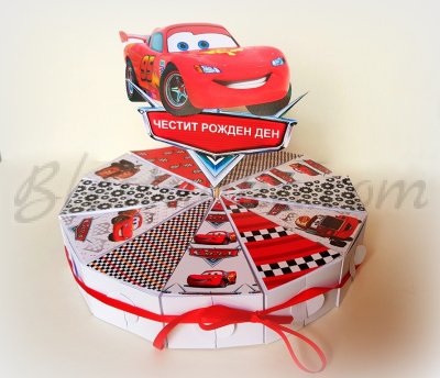 Paper cake "Cars" 