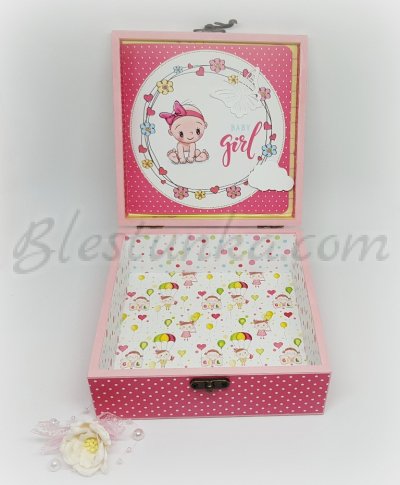 Baby`s Treasures Box "Sweet baby" in pink