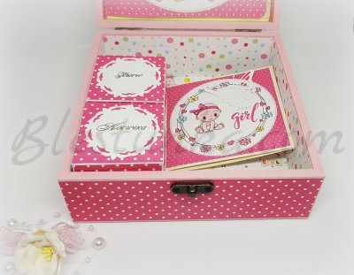 Baby`s Treasures Box "Sweet baby" in pink