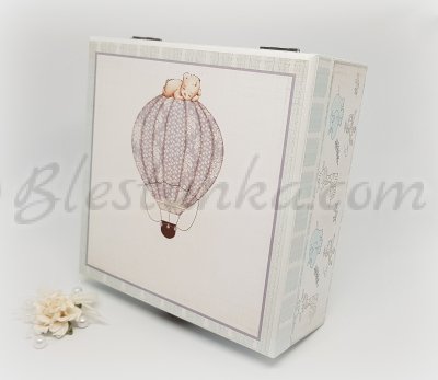 Кутия за бебешки съкровища "Пътешествие с балон"