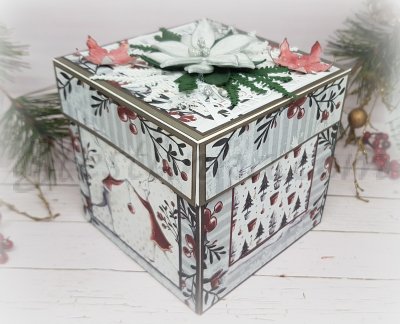 Surprise exploding box "Christmas" 