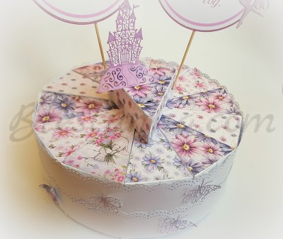 Paper cake "Fairy" - violet
