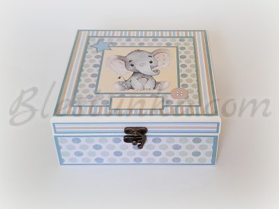 Кутия за бебешки съкровища "Малкото слонче" 
