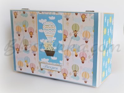 Кутия за бебешки съкровища "Сладкото бебе - пътешественик" - голяма