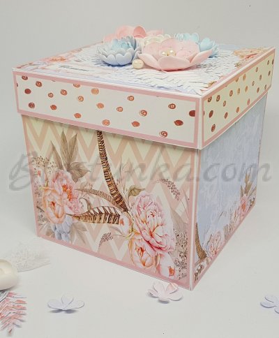 Surprise exploding box "Wedding" 