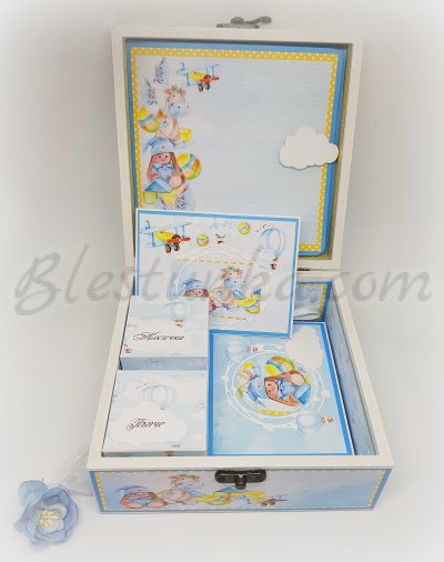 Baby`s Treasures Box "Blue bunny"