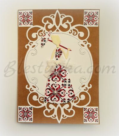 Greeting card "Еmbroidery"