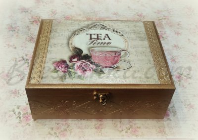 Wooden tea box "Afternoon brunch"