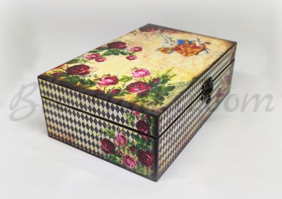 Wooden tea box "Rabbit" 