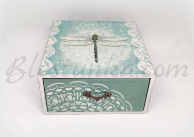 Caja de madera con cajón "Libélula"