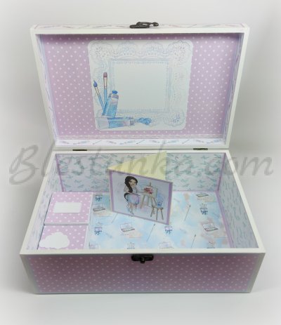 Memories box "The little artist girl'' - big