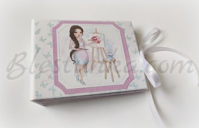 Memories box "The little artist girl'' - big