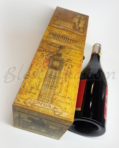 Caja de madera para vino 