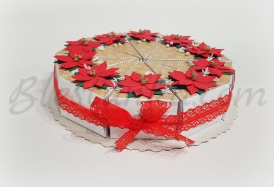 Paper cake "Poinsettia" 