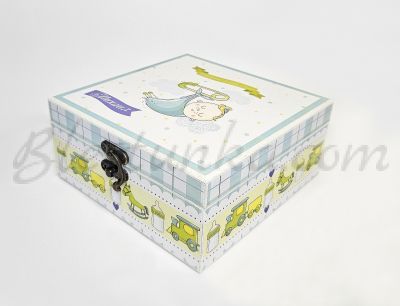 Baby`s Treasures Box "Sweet baby" in green