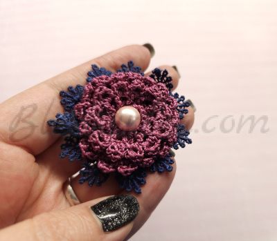 Brooch "Violet" 