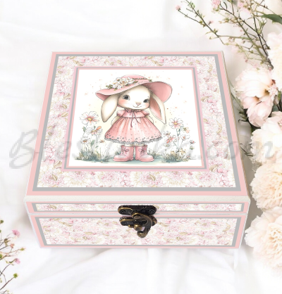 Baby`s Treasures Box "Pink bunny"