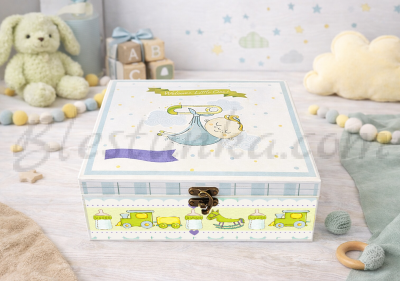 Baby`s Treasures Box "Sweet baby" in green
