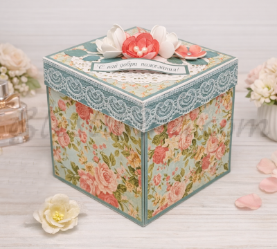 Caja sorpresa explosiva "Ramo de flores"