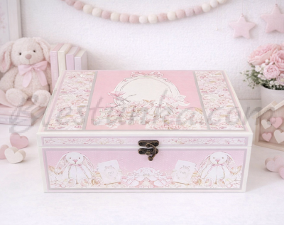 Baby`s Treasures Box "Pink bunny" - big