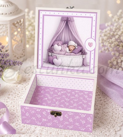 Baby`s Treasures Box "Sweet baby" violet