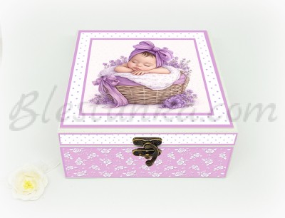 Baby`s Treasures Box "Sweet baby" violet