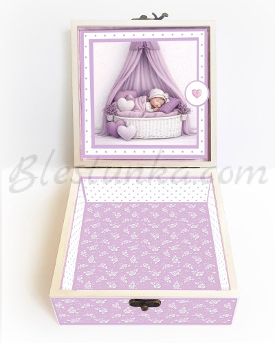 Baby`s Treasures Box "Sweet baby" violet